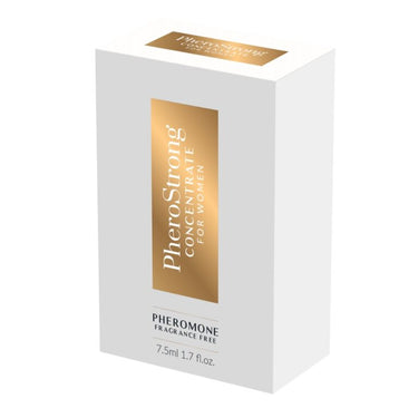 PheroStrong Fragrance Free Concentrate for Women 7.5ml displayed beautifully, highlighting its role as a captivating pheromone concentrate for women.